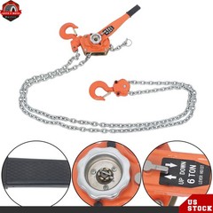 6 Ton 13200LB Lever Block Chain Hoist Ratchet Type Come Along Puller 10FT Lifter