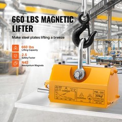 Permanent Magnetic Lifter Lifting Magnet 660 lbs/300 kg Neodymium Hoist