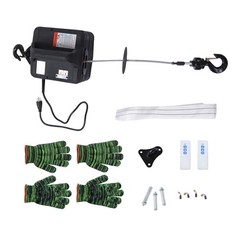  500-B 2in1 Portable Electric Hoist Winch 1100lbs Wireless Remote Control 1500W