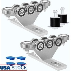 UltraStable 6+2 Wheel Hoist Trolley 3000lb Load Strut Channel Roller System New