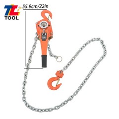 3Ton/6600lbs Capacity Manual Lever Block Chain Hoist10ft G80 Chain Wrench Hoist