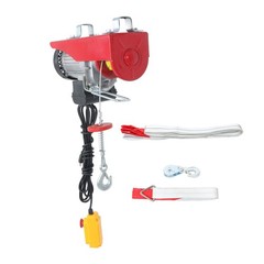 1320lbs Electric Winch 110V 1200W Mini Electric Hoist 14ft Wired Remote Control
