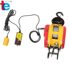 1100lbs Capacity 2-in-1 Electric Hoist Winch Wired/Wireless Remote Control