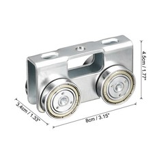 4 Wheel Trolley Assembly for 1-5/8″ Wide and 1-5/8″or Taller Strut Channel,2Pair