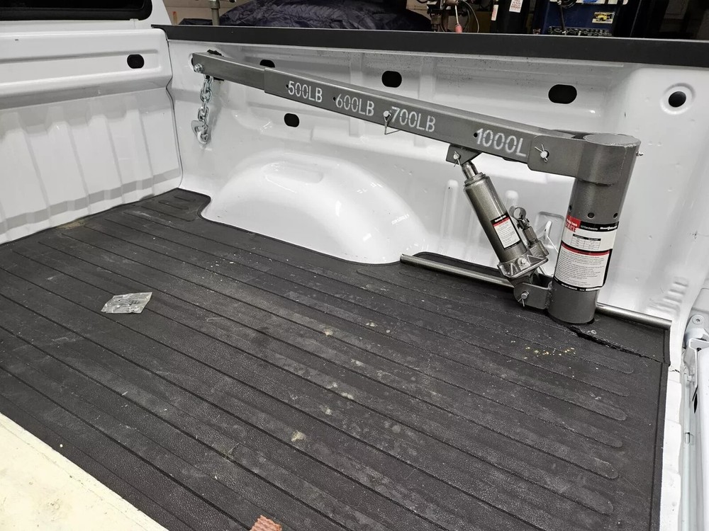 PICKUP TRUCK BED CRANE SWIVEL LOAD LIFT BOOM HYDRAULIC HOIST 1/2 TON CAPACITY