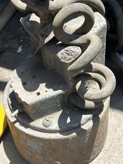 Heavy Duty Industrial Lifting Magnet w/ Lifting Eye Ring & Chain