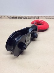 Block Tailboard 4Ton Wire Rope Sheave Tow Shackle Clevis Tree Sling Swivel Hook