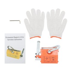 Orange Permanent Magnetic Lifter Hoist 220 lbs/100 kg 2.5 Safety Factor