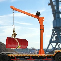 1100lb Q235 Steel Truck-Mounted Crane Hoist 12V Electric Pickup Truck Jib Cranes