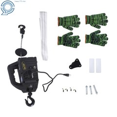 1100lbs 1500W 2in1 Portable Electric Hoist Winch With Wireless Remote Control