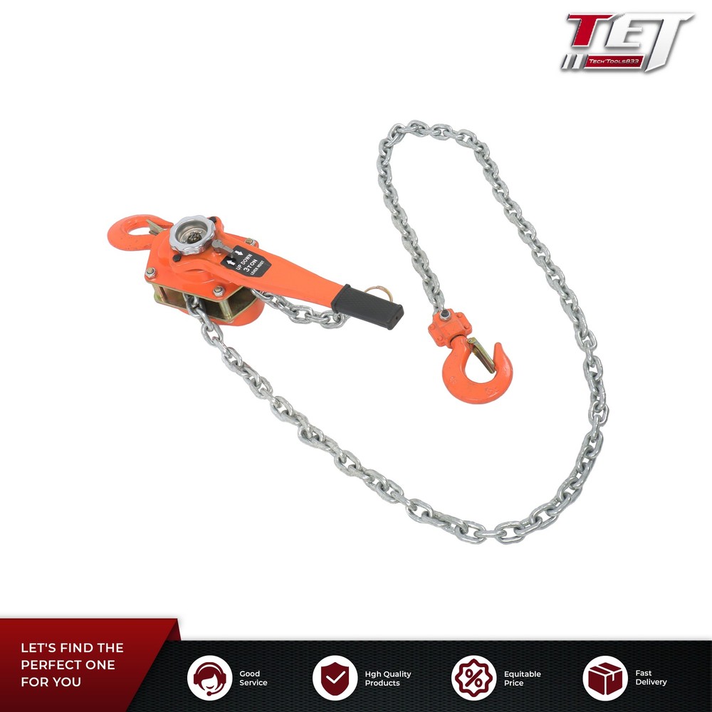 Lever Block Chain Hoist G80 Ratchet Hoist 6600lb Capacity 10ft Lifter