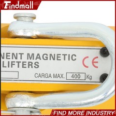 Findmall 880lbs/400kg Lifting Capacity Magnetic Lifter 2.5 Safety Factor Yellow