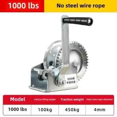 Manual Hand Winch Manual Winch Small Lifting Winch with Wire Rope