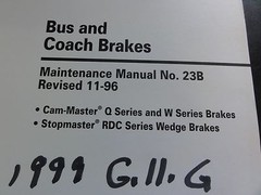 Meritor Bus and Coach Brakes Maintenance Manual No. 23B