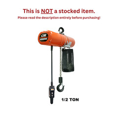 CMCO LODESTAR ELECTRIC CHAIN HOIST – 1/2 TON CAPACITY, SINGLE SPEED 8 FPM
