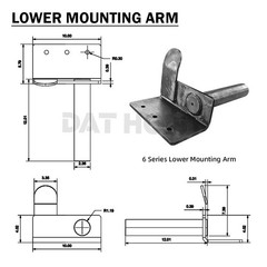 13 Ton Hydraulic Scissor Hoist Kit for 16–20′ Dump Body | DH-625 for Truck