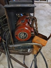 HD Air Hoist CHICAGO Pneumatic #CP1100, Variable Speed 550lb Capacity, 15′ chain