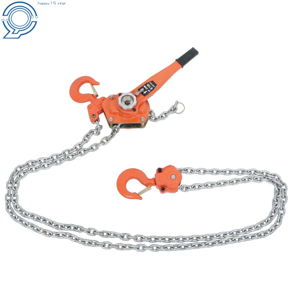 10FT Lifter Block Chain Hoist G80 Alloy Steel Ratchet Hoist 13200lb Capacity