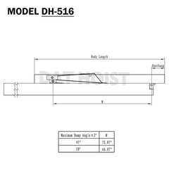 8 Ton Hydraulic Scissor Hoist – Short Lower Arm – Fits 10–14′ Dump Bodies DH-516