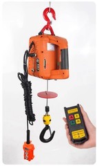 Portable Electric Hoist 220V Mini Crane with Wireless Remote Control for HomeUse