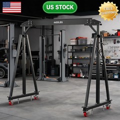 Adjustable Gantry Crane, 2 Ton 4400 LBS Capacity, Portable Gantry Crane Height