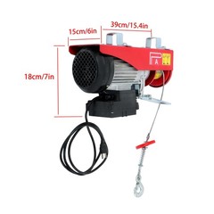 110V 880lbs Automatic Lift Electric Hoist with 328ft Wireless Remote Control