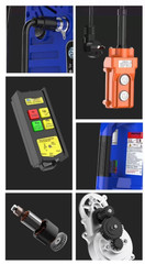 Mini Electric Hoist, Small Home-Use Lifting Motor, Wireless Remote Control Hoist