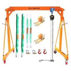 Complete Garage Crane System – Adjustable Height 7.78-11.04 FT, Includes Hoist
