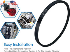 TP250 Ladder Elevator V-Drive Belt Size 51 Inches Replacement Tranzporter Roof,