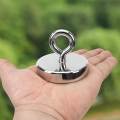 Neosmuk Silver Fishing Magnet, 2.4 inches Magnet Strong inches,