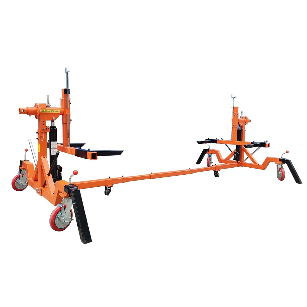 Car Rotisserie 3968lb Load 134-240inch Extendable Length Auto Car Body Lift Res