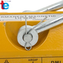 Permanent Magnetic Lifter Lifting Magnet 440 lbs/200 kg Neodymium Hoist – Yellow