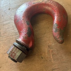 Vintage Vulcan 9 Drop Forged USA Hook with 1″-16 Thread and Nut