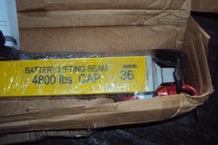 CALDWELL 36-2.4 Battery Lifting Beam: , 4,800 lb Working Load , 36 inch , Fixed