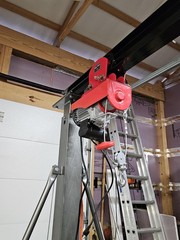 1300 lb. Electric Hoist with Remote Control- Single Cable Length of 39ft.