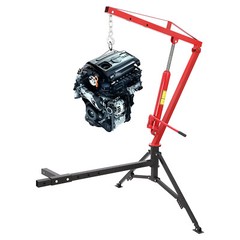 1000 LBS Hydraulic Hitch-Mount Truck Crane with 2-Inch Hitch Receiver 360 Swivel