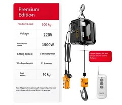 Portable Wireless Remote-Controlled Electric Hoist 220V Suspended Crane Home Use