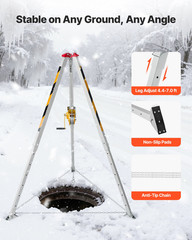 VEVOR 1200 lbs Rescue Tripod Kit – 98.5 ft Cable Winch