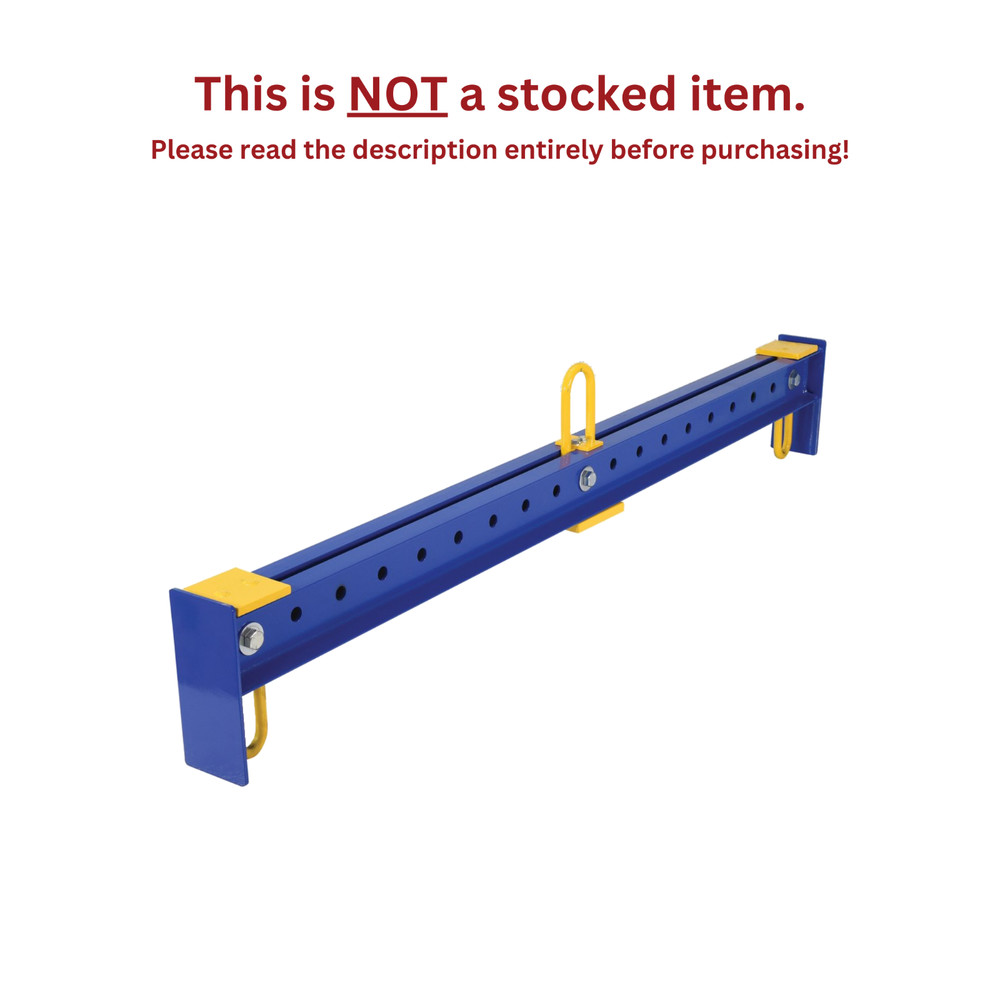 VESTIL ADJUSTABLE SPREADER BEAM – 2500 LB CAPACITY, 78 IN. LENGTH – SBM-25