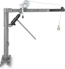 1000lbs Pickup Truck Crane Hoist Manual Winch 360° Swivel Jib 4 Load Adjustable