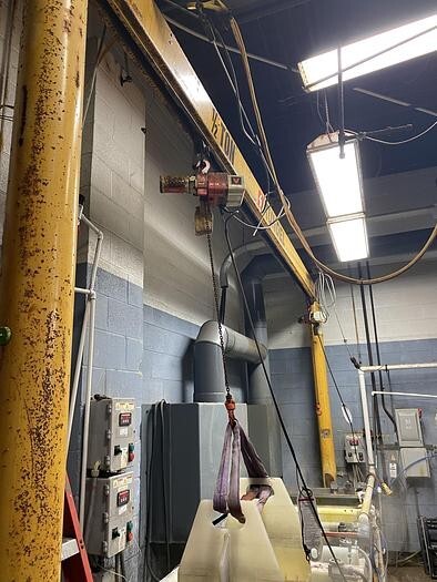 1/2 TON KUNDEL 16′ x 12′ OVERHEAD GANTRY CRANE w/1/2 TON LOADSTAR HOIST – #30060