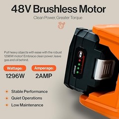 SuperHandy Electric Portable Winch Capstan Hoist Brushless Motor GUO076 – ORANGE