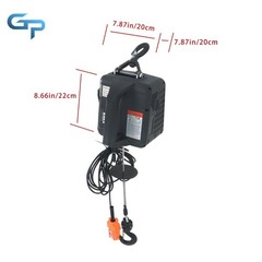 1100 LBS Industrial Hoist w/ Wired & Wireless Remote Overload Protection