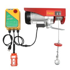 2 in1 Electric Cable Hoist Crane Winch Garage Lift Wireless/Wired Remote Control