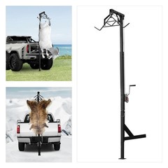 Hitch Mounted Deer Hoist 600lbs Capacity Hitch Game Hoist Adjustable Height