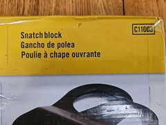 Champion C11003 Snatch Block 15,000 lb Winch Pulley — Doubles Pulling Force- NIB