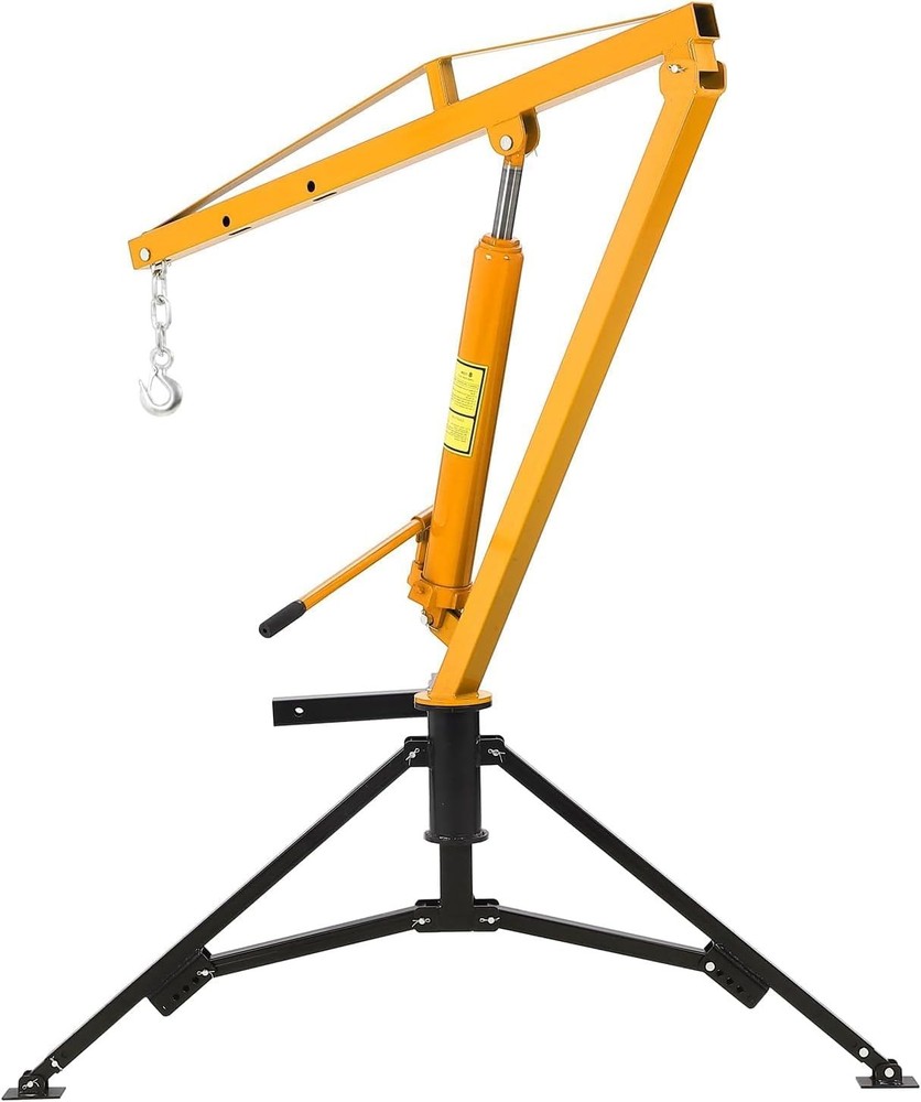 GARVEE Cherry Picker Truck Hitch Crane Hydraulic 500-1000lb Engine Hoist Lift
