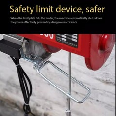 Electric Hoist Home Use Mini Crane 220V Compact Lifter Wireless Remote Control
