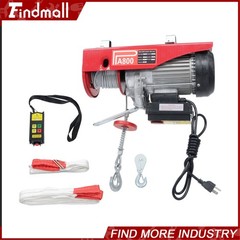 Findmall 1760lb 1350W Electric Hoist Crane Winch w/328ft Wireless Remote Control