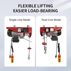 Electric Hoist, 440 lbs Material Handling Tool, 110V Electric Winch with 14ft…